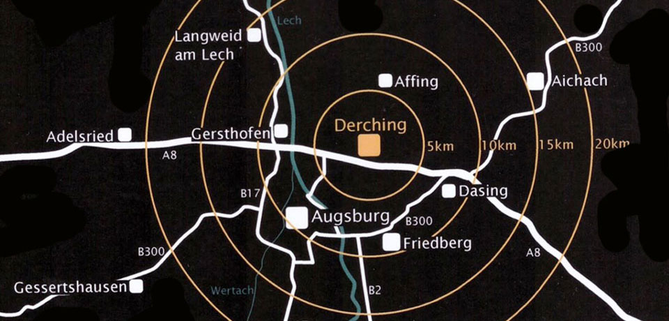 Geografische Lage Derching